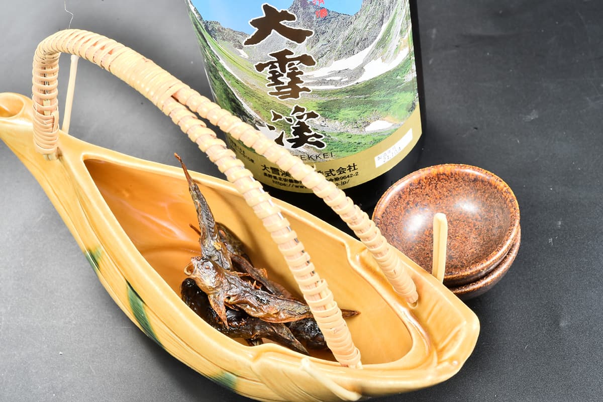 かじかの骨酒